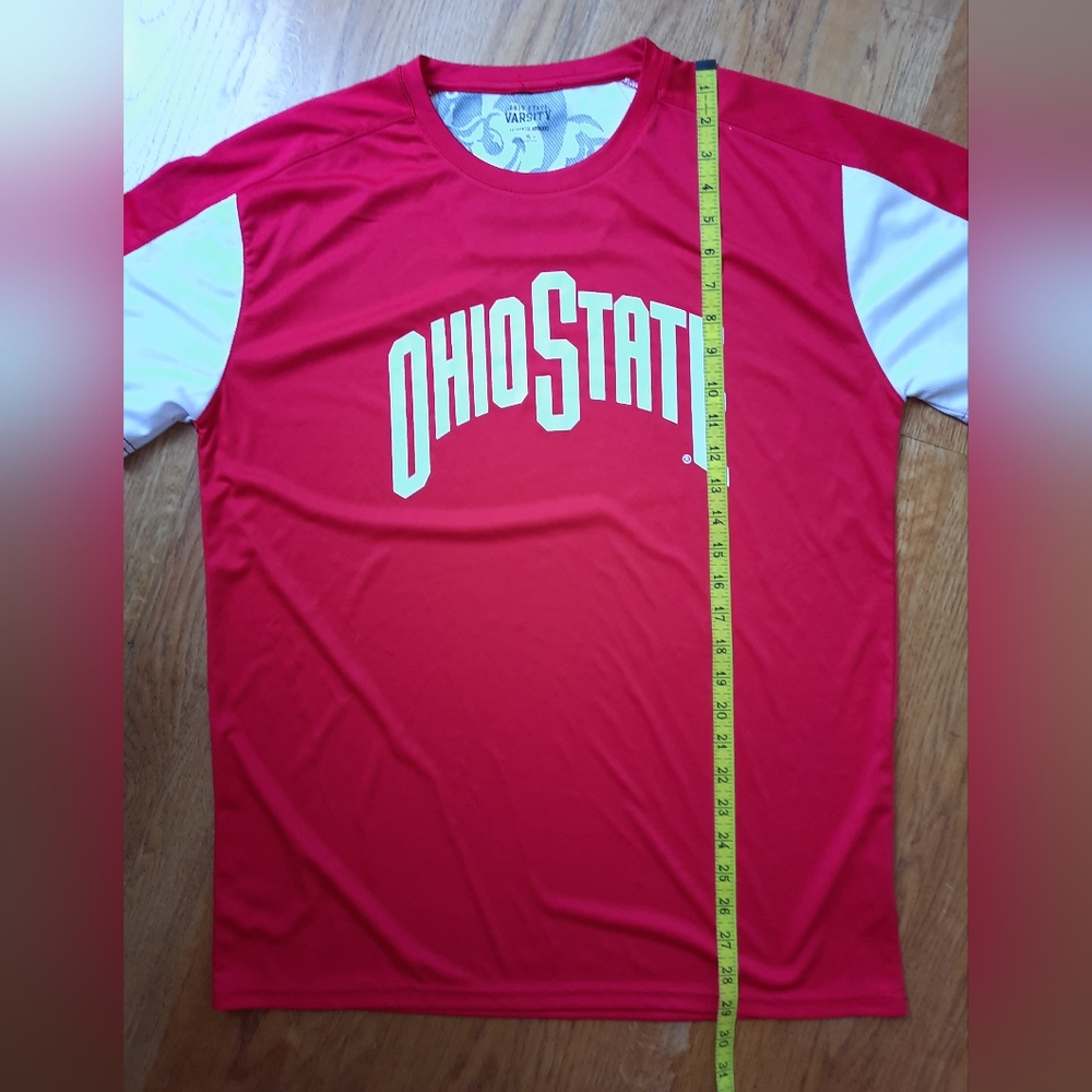 Authentic Apparel Varsity Ohio State Buckeyes Red/White T-Shirt Men's Size XL - Picture 7 of 9